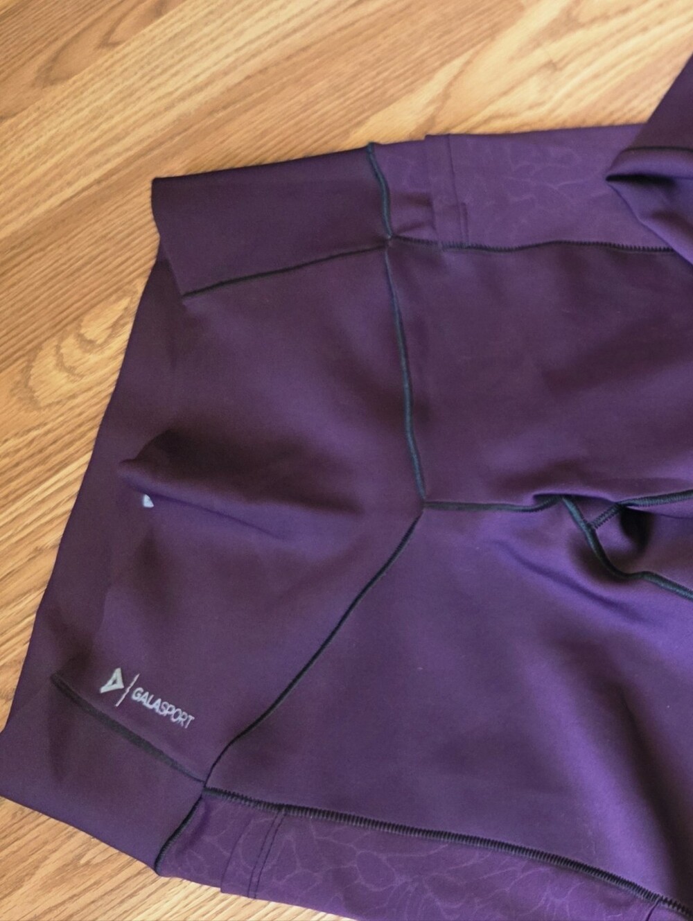 GALASPORT COLOMBIA Simply Bare Tight Darkest Magenta Sz L-XL Yoga Full Length